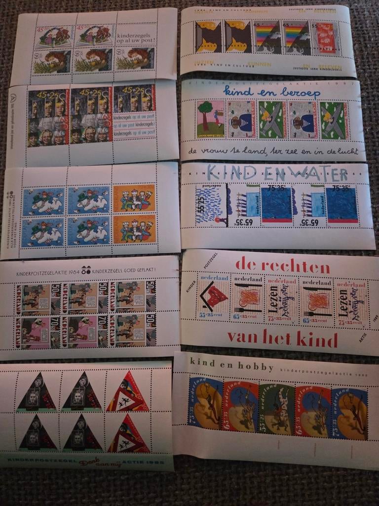 10x Nederlandse Kinderpostzegels - Diverse Jaren, Ophalen of Verzenden