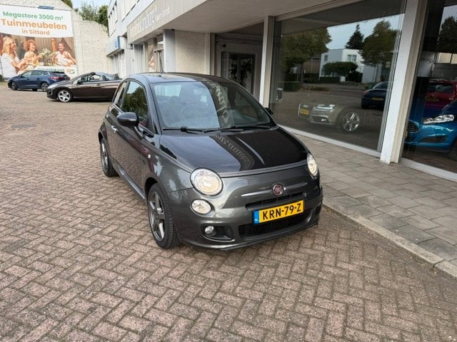 Fiat 500 1.2i GQ //Leder//Two-Tone Kleur, Auto's, Voorwielaandrijving, Gebruikt, 4 cilinders, 840 kg