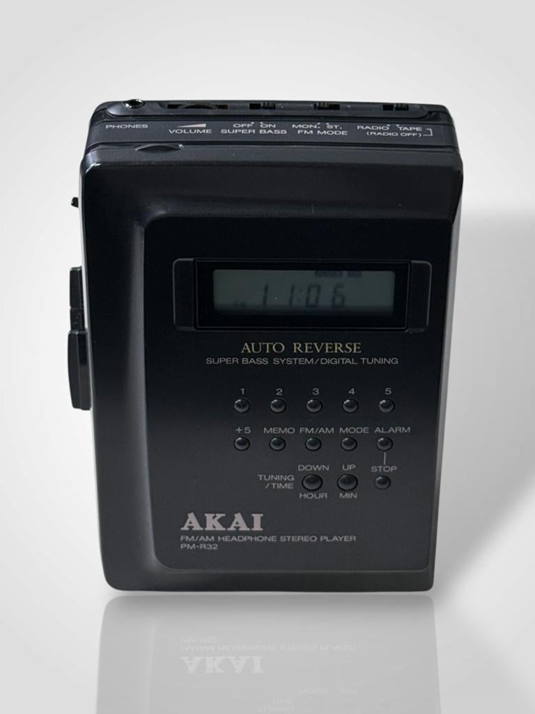 Vintage Akai PM-R32 Radio Cassette Speler - Topstaat, Akai, Walkman, Akai, Ophalen of Verzenden