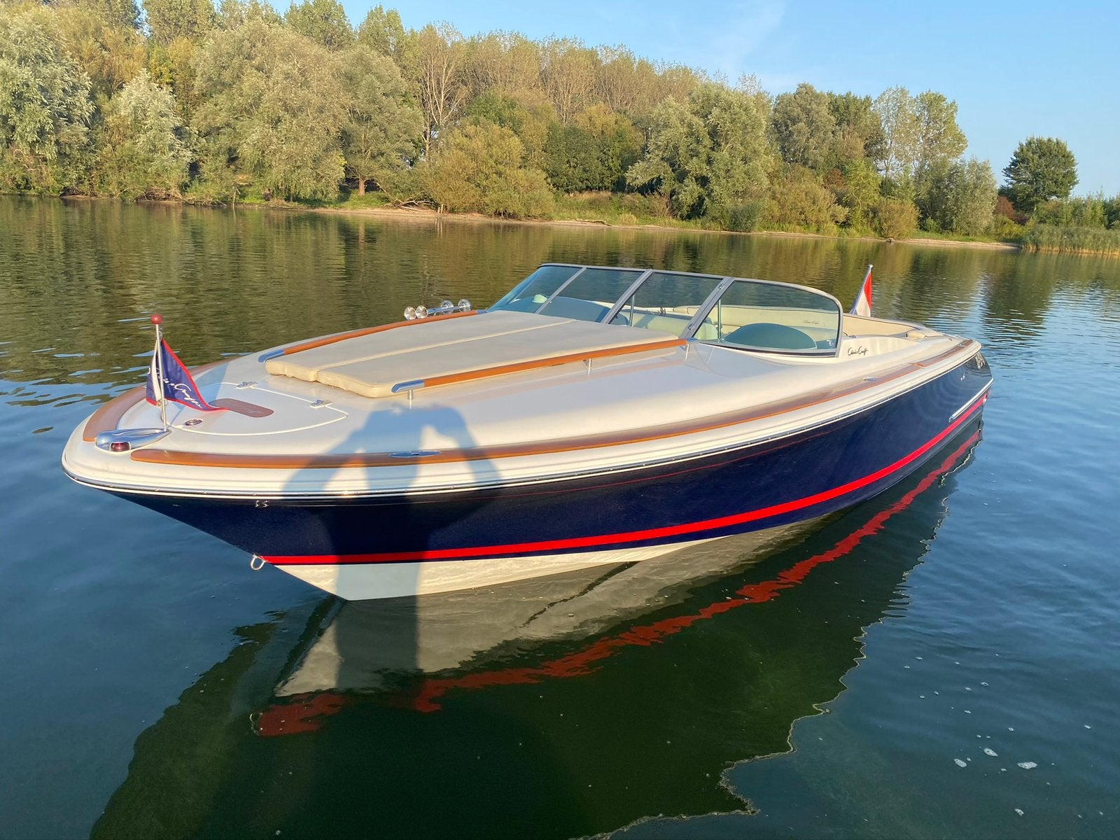 Chris Craft Corsair 28  8.1 V8 Volvo penta 2003 2e eigenaar, Ophalen, Gebruikt, Binnenboordmotor, 200 pk of meer