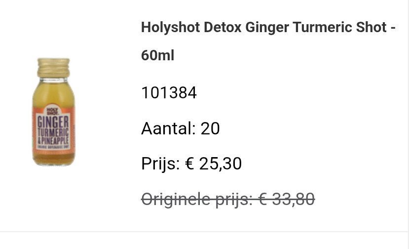 holyshot detox, Ophalen of Verzenden, Nieuw, Poeder of Drank
