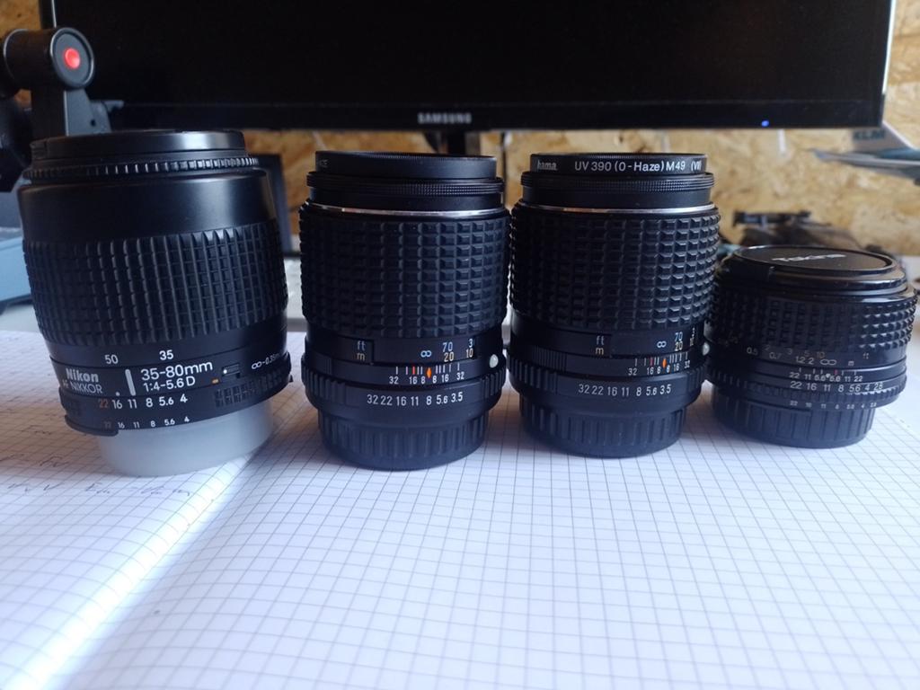 4 Verschillende lenzen, Audio, Tv en Foto, Fotografie | Lenzen en Objectieven, Ophalen of Verzenden, Gebruikt, Overige typen, Zoom