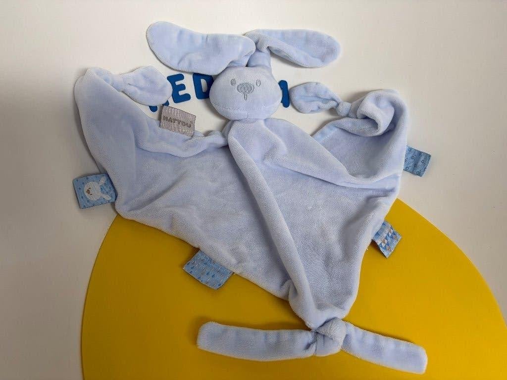 K2062 Nattou doek konijn blauw, Ophalen of Verzenden, Zo goed als nieuw, Overige typen