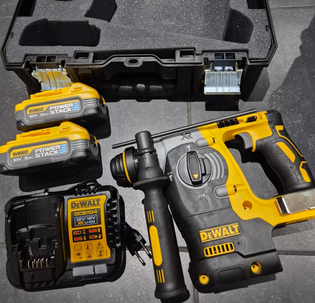 DeWalt Combihamer incl twee powerstack accu's + lader *nieuw, Ophalen of Verzenden, Nieuw, Boor- en/of Breekhamer