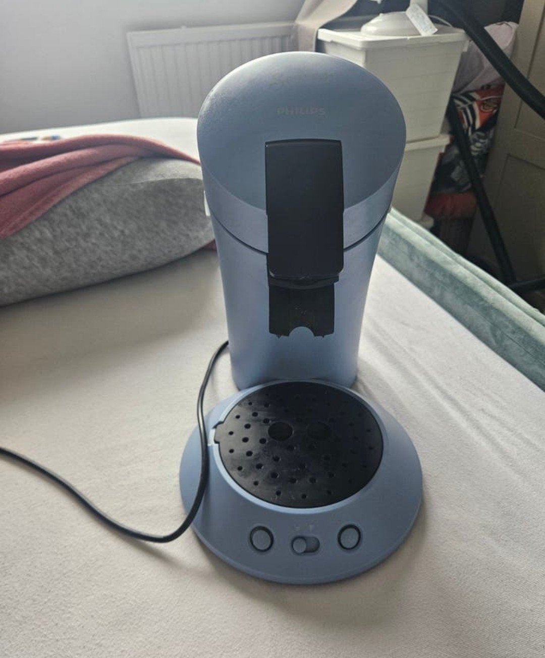 Philips Senseo Original Koffiezetapparaat - Lichtblauw, Gebruikt, Koffiemachine, Ophalen of Verzenden, 2 tot 4 kopjes