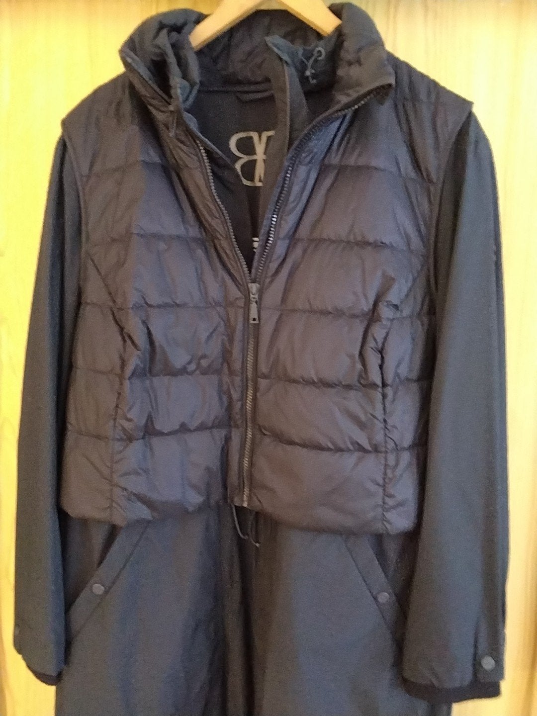 Basler jas met losse bodywarmer - Donkerblauw maat 46, Kleding | Dames, Jassen | Winter, Basler, Ophalen of Verzenden