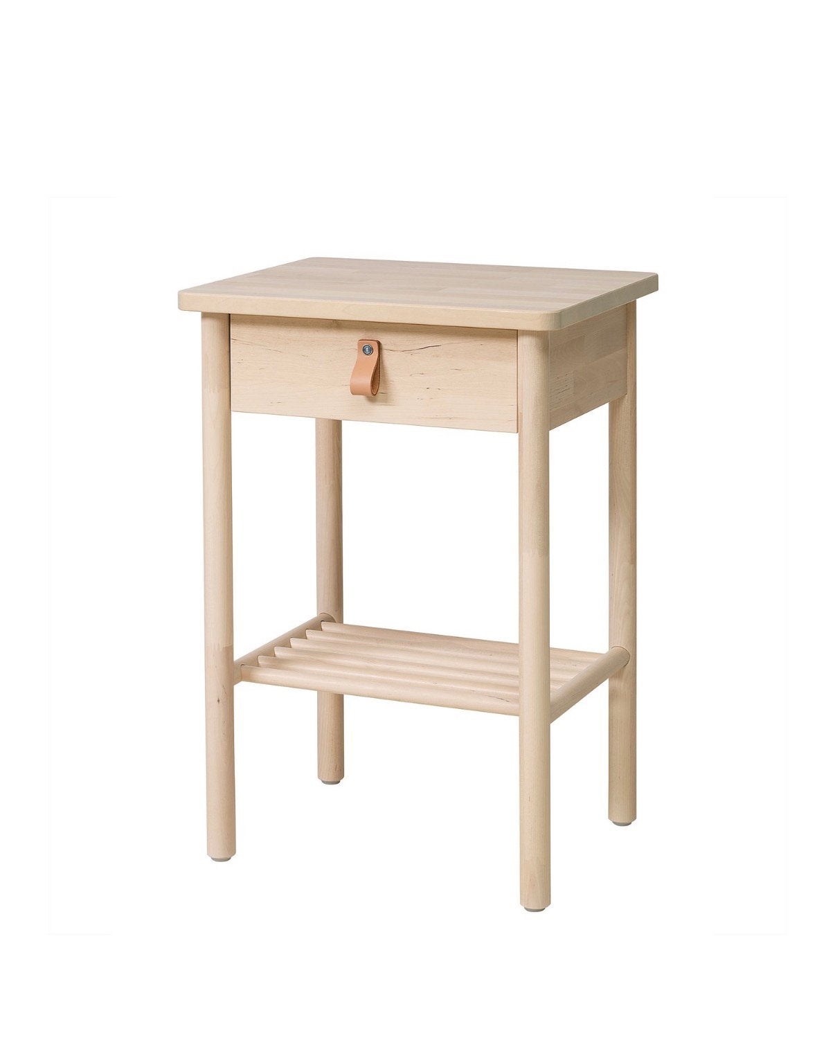 Nachtkastje Ikea berken BJÖRKSNÄS, Ophalen, Gebruikt, 55 tot 70 cm, 45 tot 65 cm