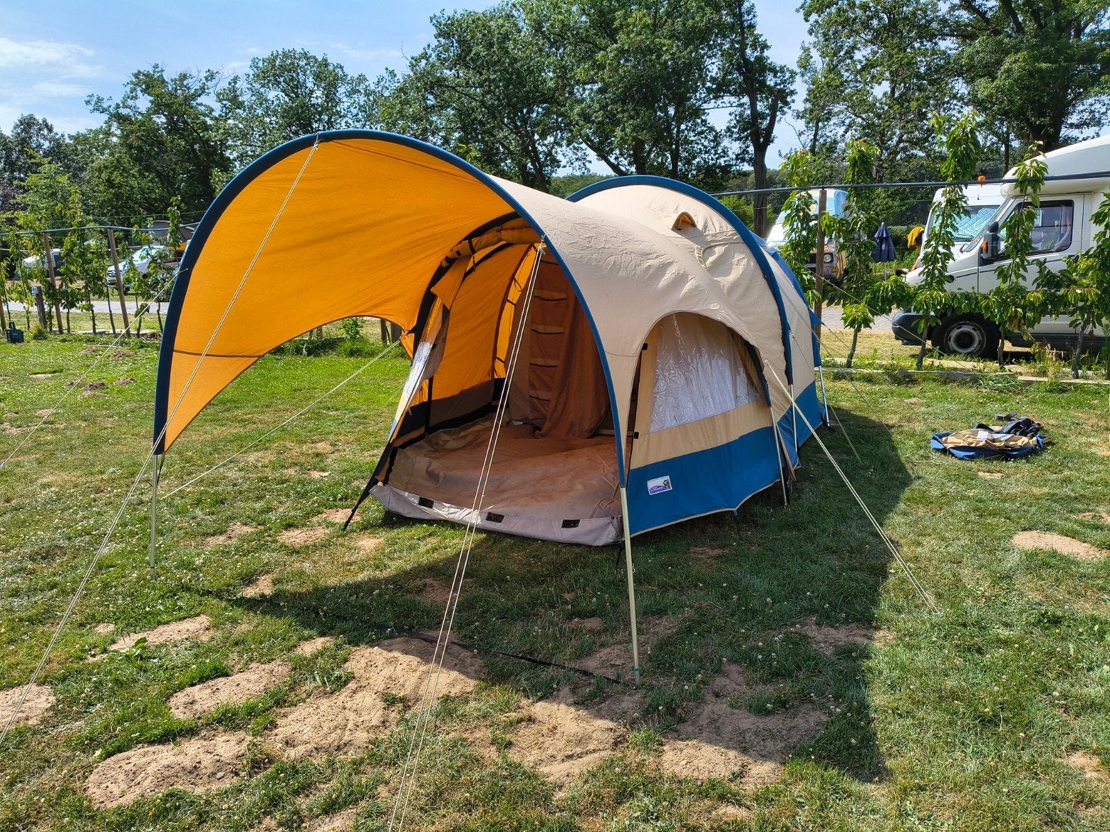 Mooie katoenen tent v d Vrijbuiter Columbus 3, Ophalen, Zo goed als nieuw