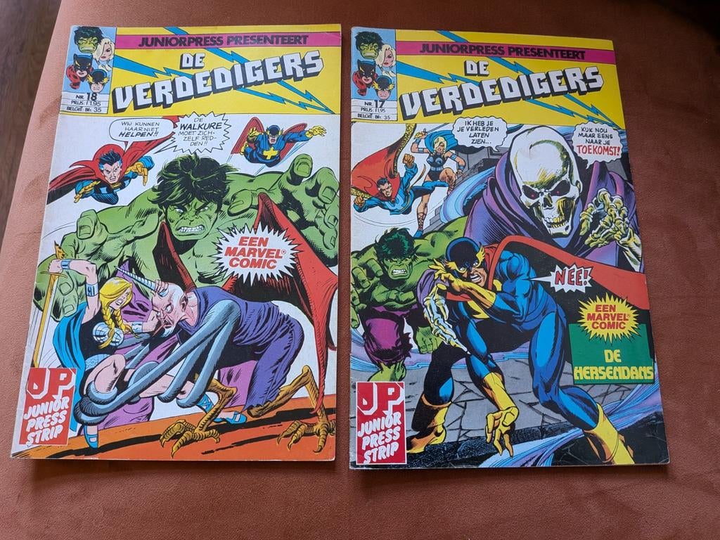 De Verdedigers Junior Press Strip - Nrs. 8 en 17, Meerdere comics, Ophalen of Verzenden, Gelezen, Amerika