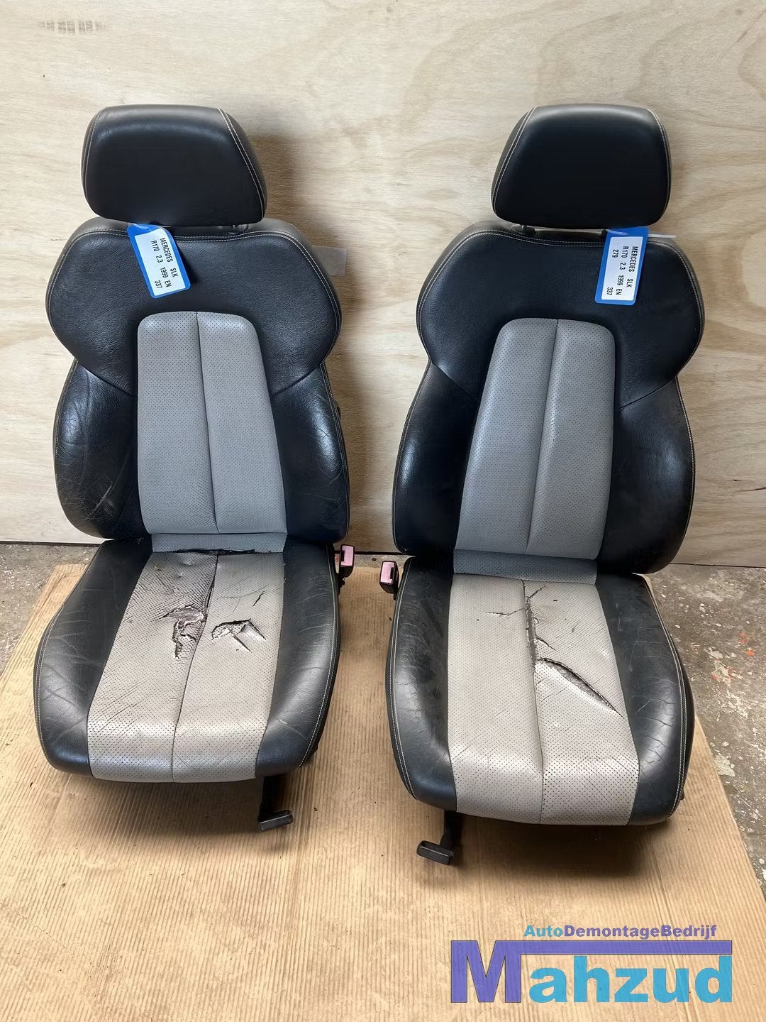 MERCEDES SLK R170 ZWART Beige interieur stoel 1996-2004, Gebruikt, Mercedes-Benz AG, Mercedes-Benz, Ophalen of Verzenden