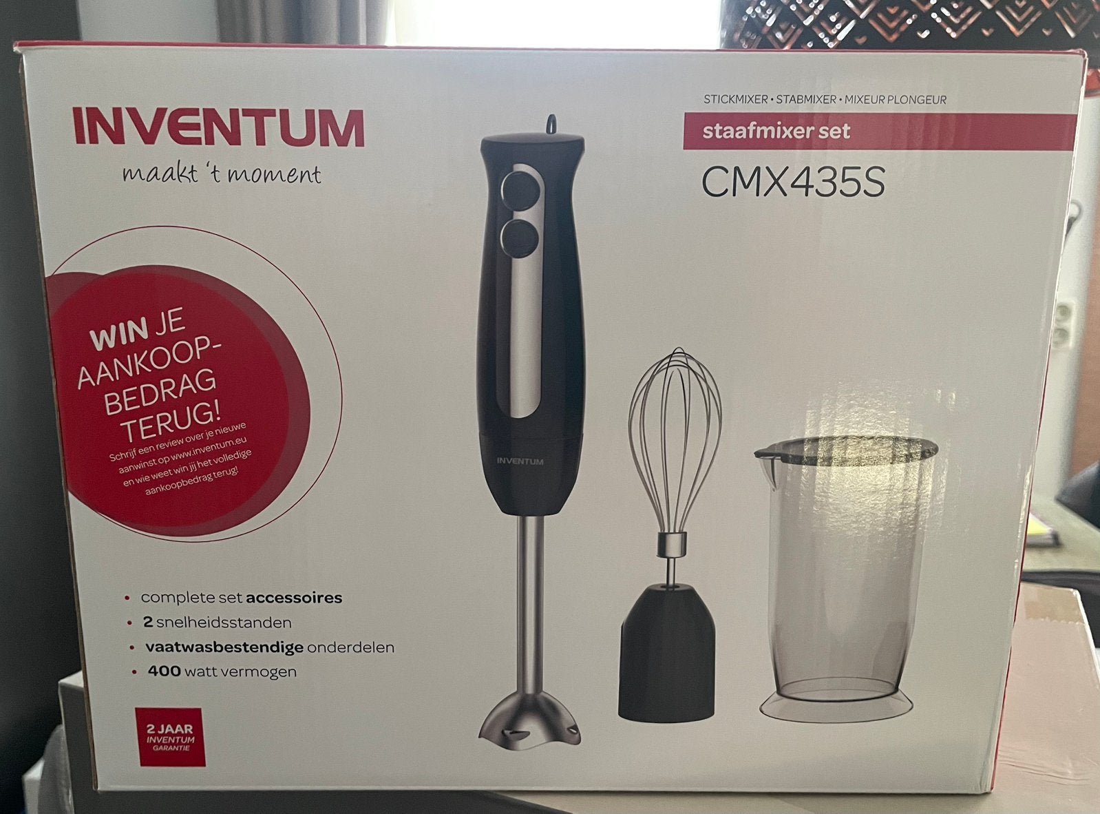 Staafmixerset - Nieuw, Witgoed en Apparatuur, Keukenmixers, Ophalen, Nieuw, 3 snelheden of meer