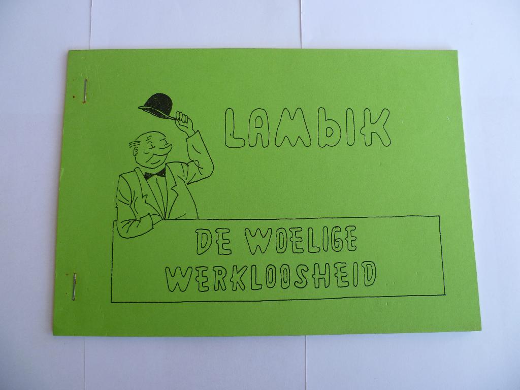 LAMBIK ILLEGALE UITGAVE LAMBIK"DE WOELIGE WERKELOOSHEID"1981, Willy Vandersteen, Eén stripboek, Ophalen of Verzenden, Zo goed als nieuw