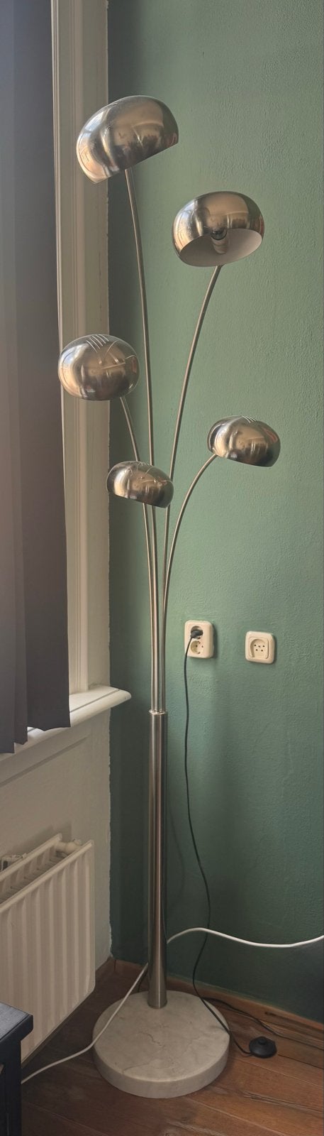 Originele bollenlamp - veelzijdige staande lamp, Huis en Inrichting, Lampen | Vloerlampen, Ophalen, E14 (klein), Zo goed als nieuw