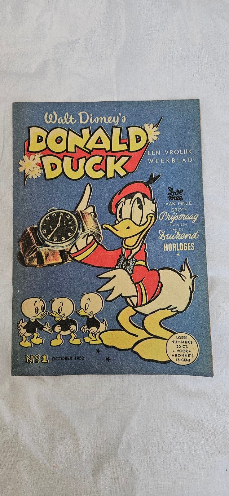 Donald Duck Weekblad Nr. 1 (Herdruk 2000), Ophalen of Verzenden, Gelezen, Overige typen