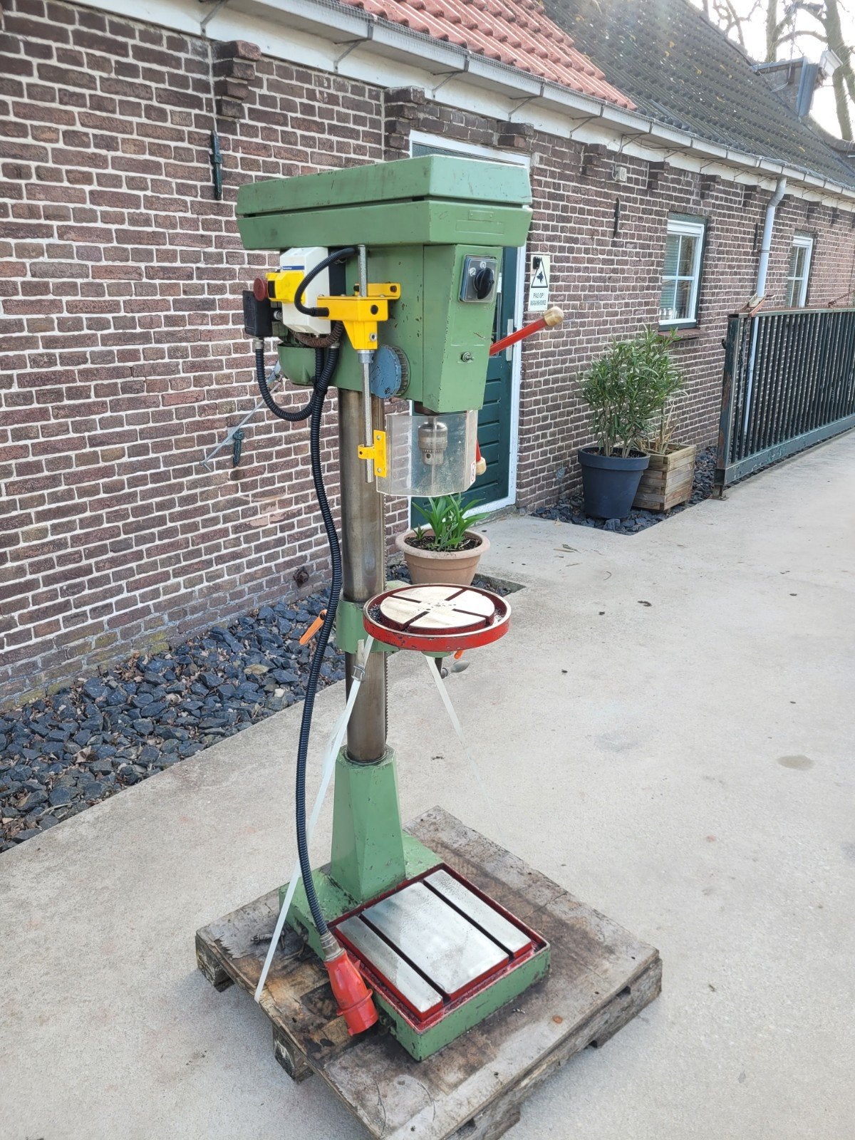 Robuuste Kolomboormachine mk2 met ce beveiling, Doe-het-zelf en Verbouw, Gereedschap | Boormachines, Ophalen, Gebruikt, 600 watt of meer