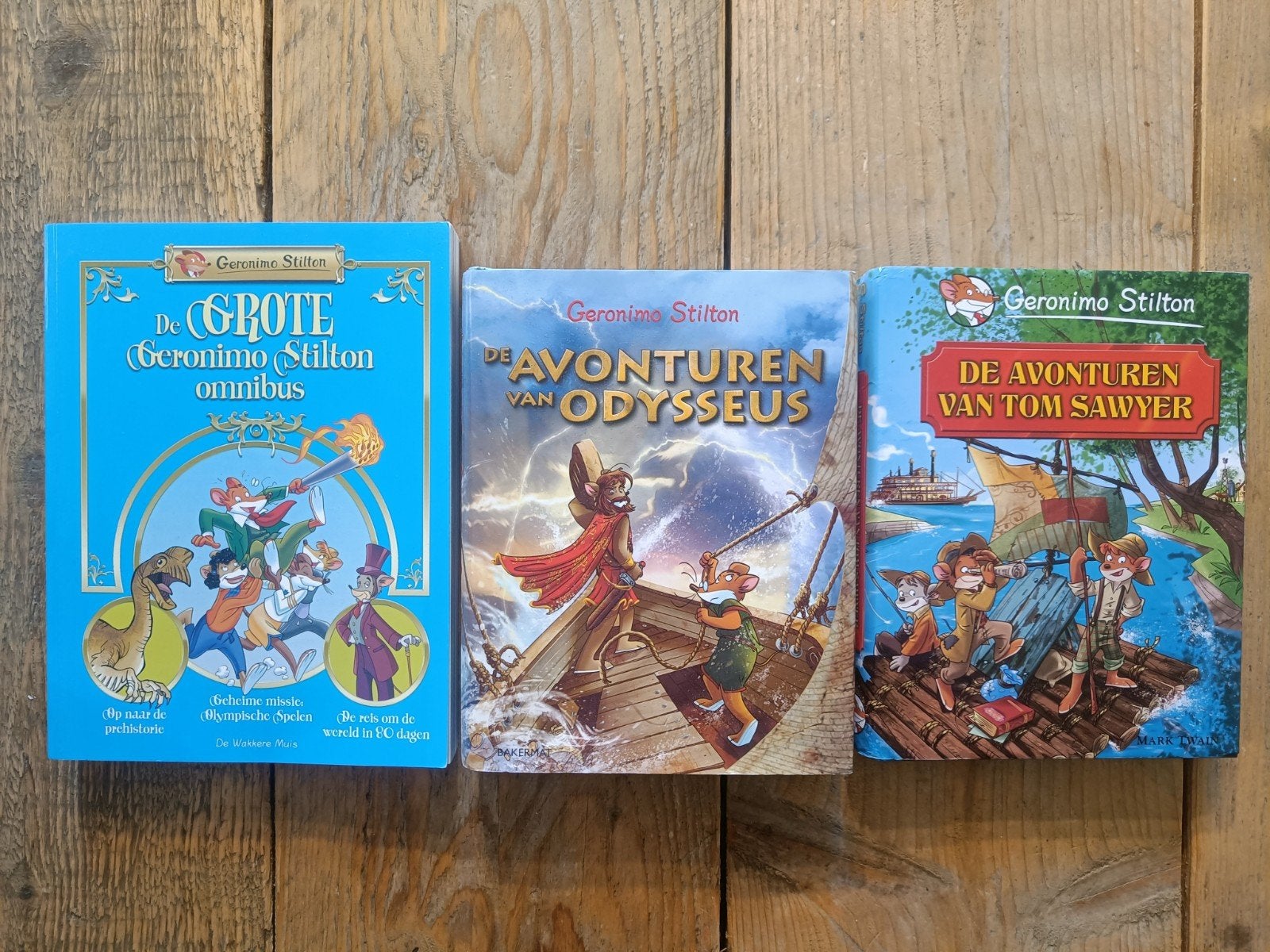 3 Boeken van Geronimo Stilton., Boeken, Fantasy, Ophalen of Verzenden, Zo goed als nieuw