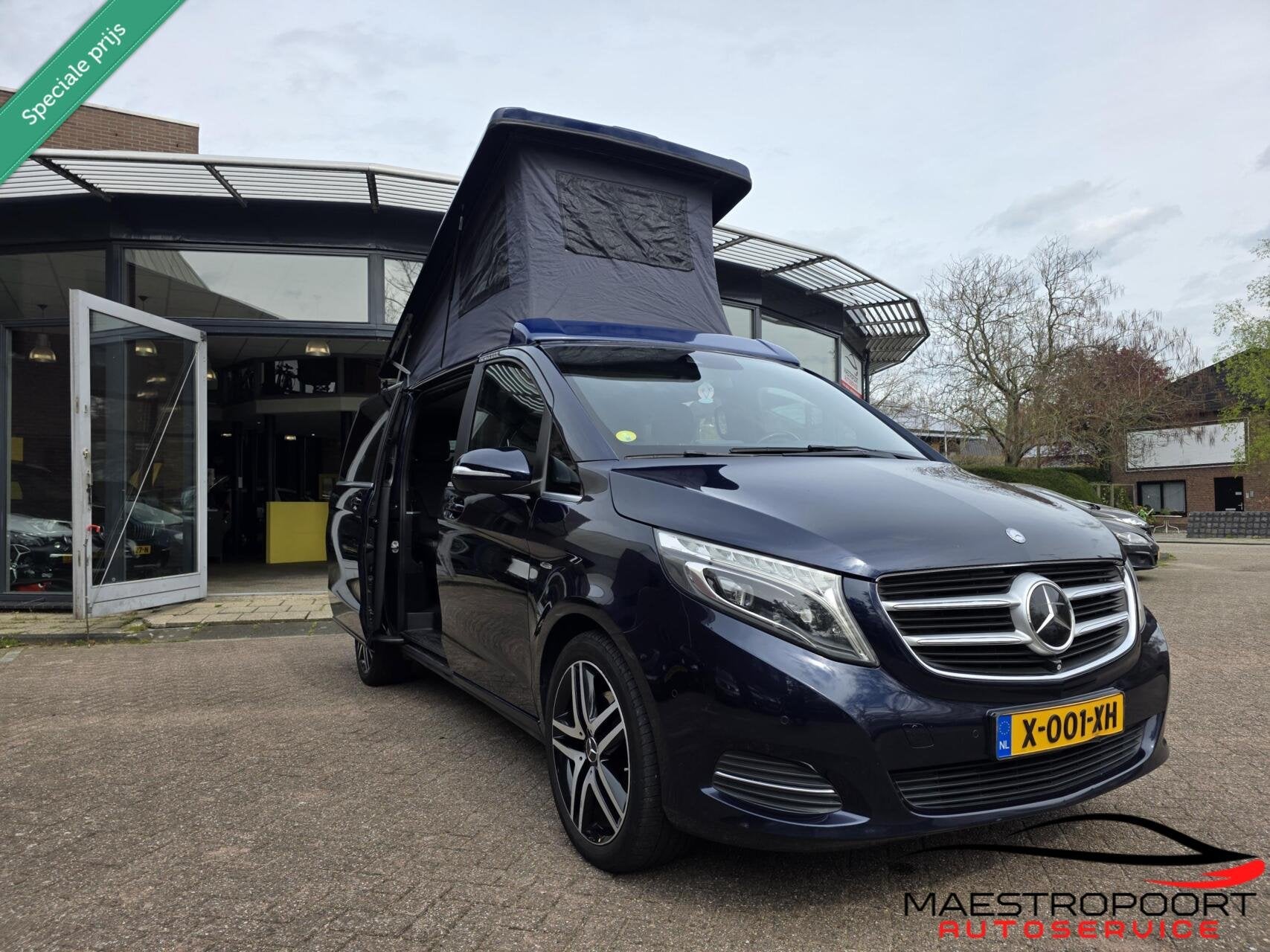 Mercedes v klasse 250 camper slaaphefdak !, Auto's, Gebruikt, Overige carrosserieën, Overige brandstoffen, Bedrijf