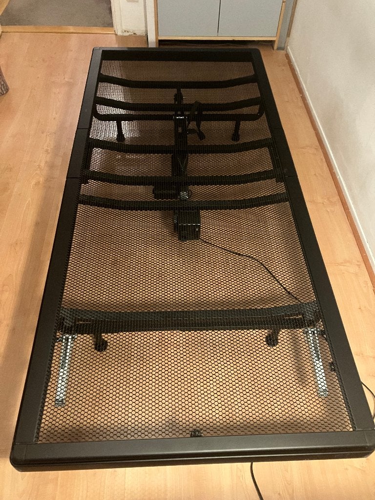 Auping spiraal met originele onderzet poten, Ophalen, 90 cm, Eenpersoons, Zo goed als nieuw