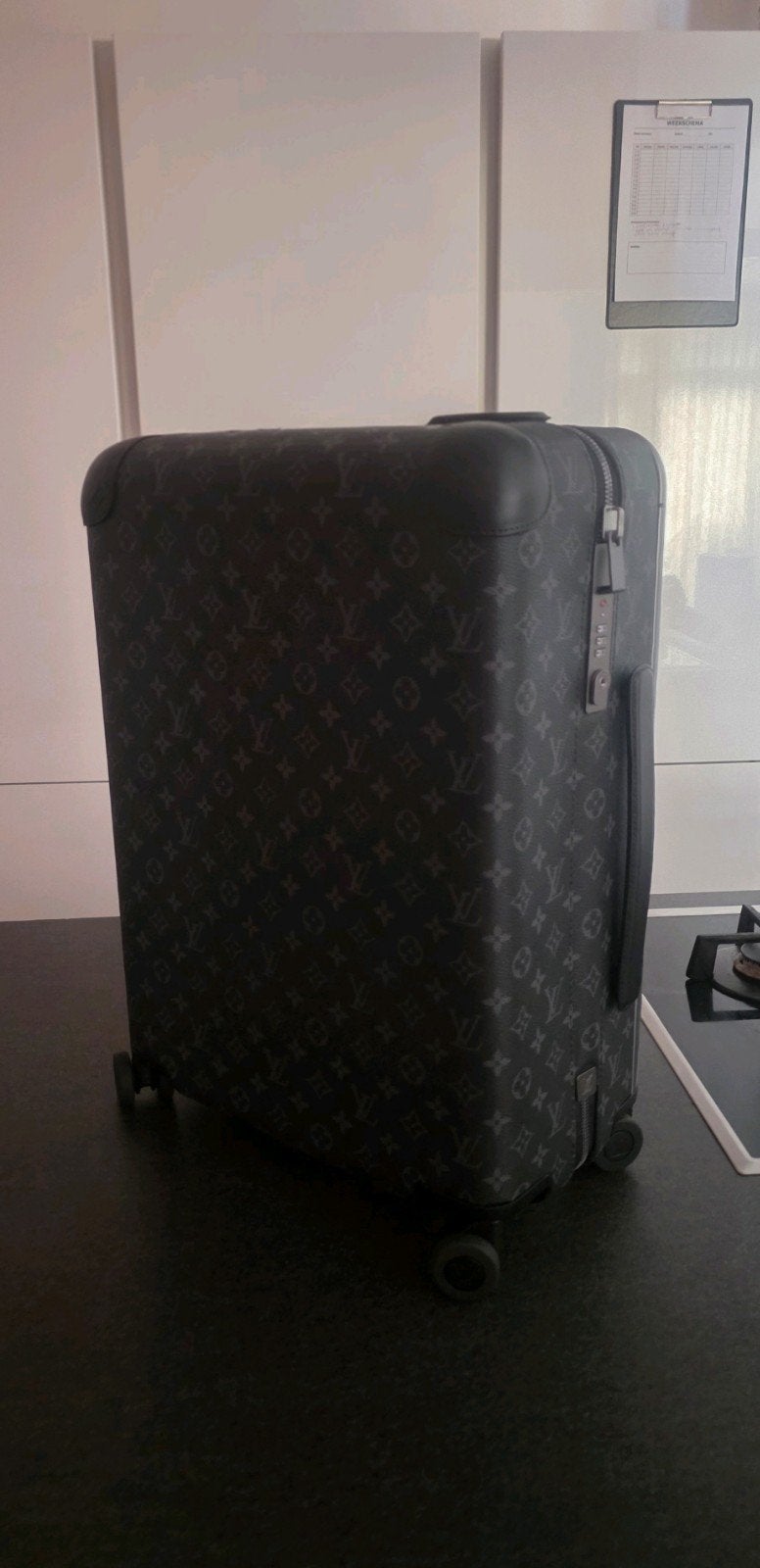 Louis Vuitton Horizon 50 Monogram Eclipse – Nieuw & Compleet, Ophalen, 40 tot 60 cm, Zwart, Nieuw