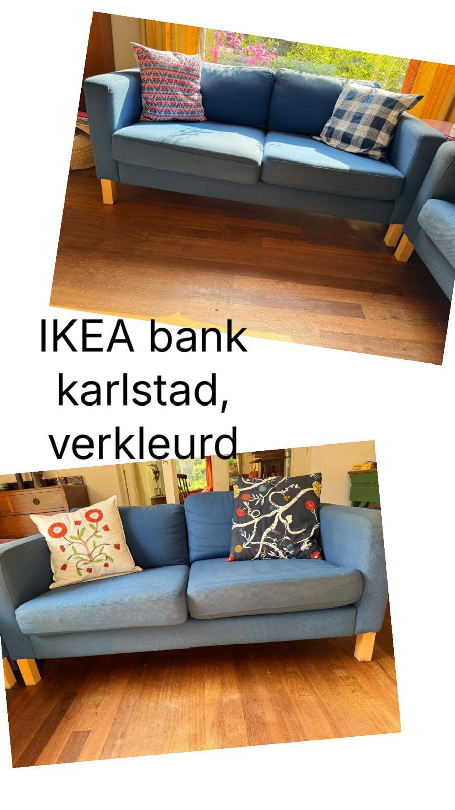 IKEA Karlstad bankjes (2) gratis af te halen, Ophalen, Overige materialen, Gebruikt, 150 tot 200 cm