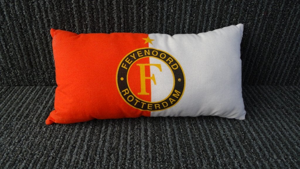 Feyenoord Kussen, 20x40 cm, Huis en Inrichting, Ophalen, Overige kleuren, Zo goed als nieuw, Sierkussen
