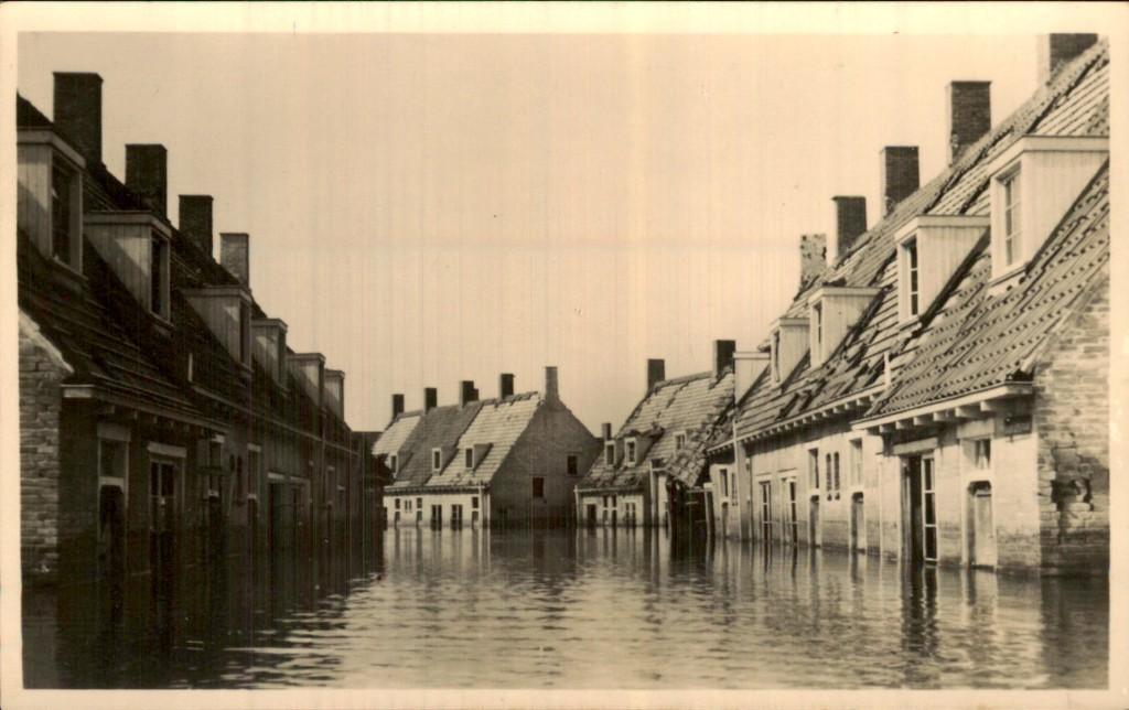 Walcheren - Eiland - onder water, Ophalen of Verzenden, 1940 tot 1960, Ongelopen, Zeeland