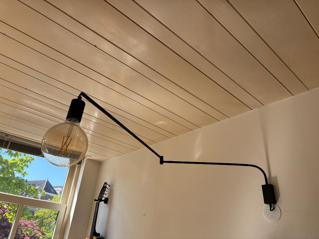Wandlamp met scharnier, Ophalen of Verzenden, Zo goed als nieuw, Metaal