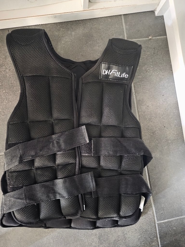 20kg weighted vest, Sport en Fitness, Fitnessmaterialen, Ophalen, Zo goed als nieuw, Halterriem