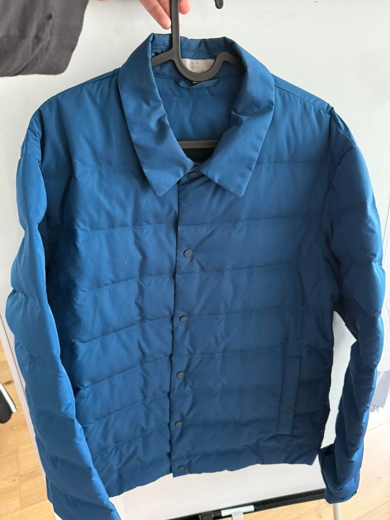 Cos puffed jacket l large blauw blue jas down, Ophalen of Verzenden, Zo goed als nieuw, Maat 52/54 (L), Blauw
