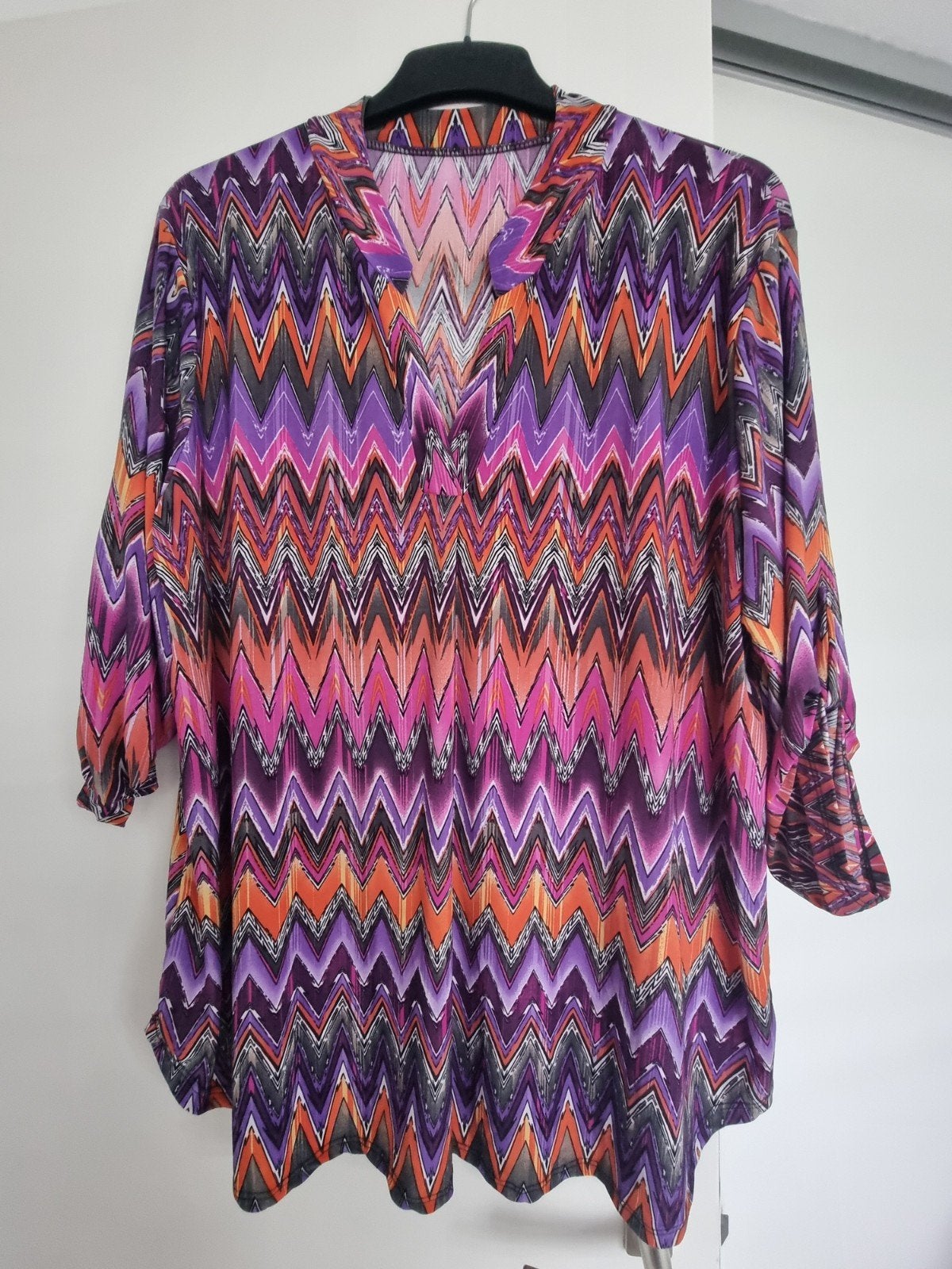 Kleurrijke zigzag tuniek, 3/4 mouwen, nieuw, merk Modelunna, Kleding | Dames, Meerkleurig, Nieuw, Ophalen of Verzenden, Modelunna
