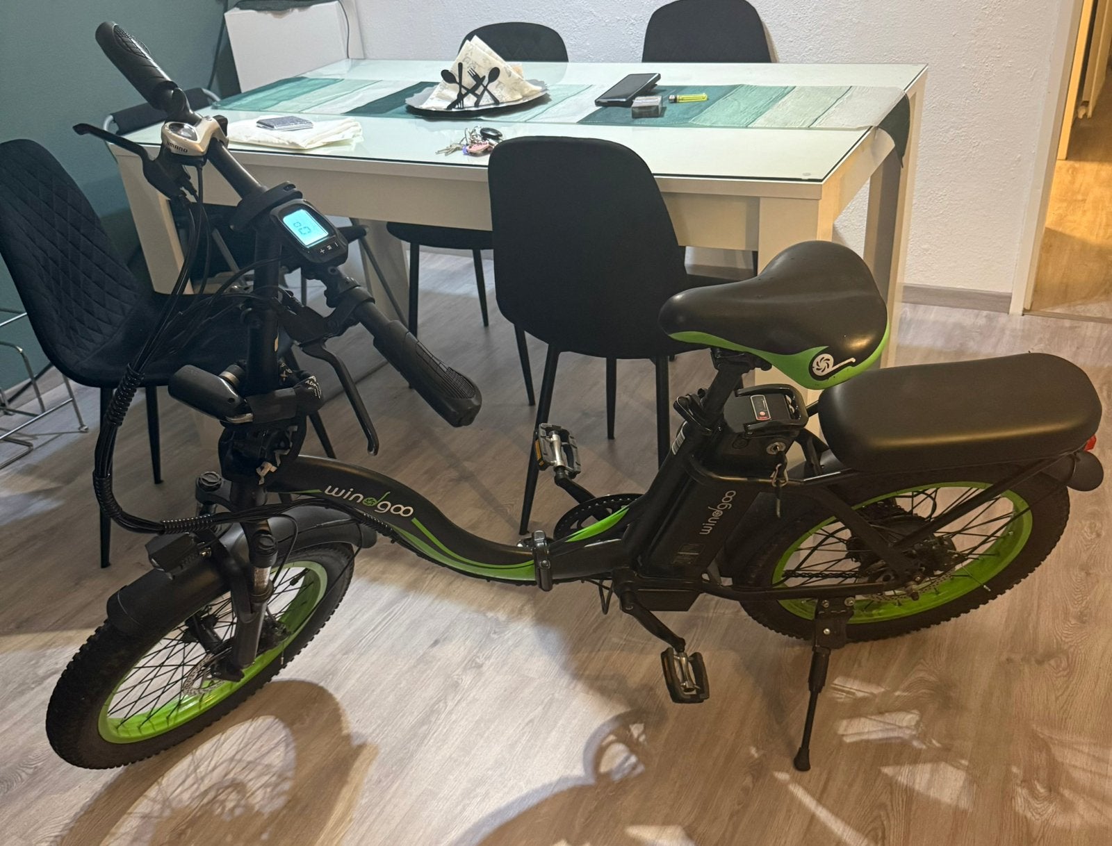 Wingoo opvouwbare elektrische fiets - 880 km, Fietsen en Brommers, Gebruikt, Minder dan 47 cm, 30 tot 50 km per accu, Ophalen