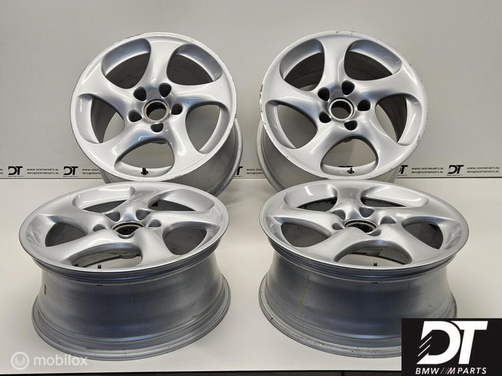 Velgen breedset 18" Porsche 911 996 Turbo II holle spaak BBS, Gebruikt, Velg(en), Ophalen of Verzenden