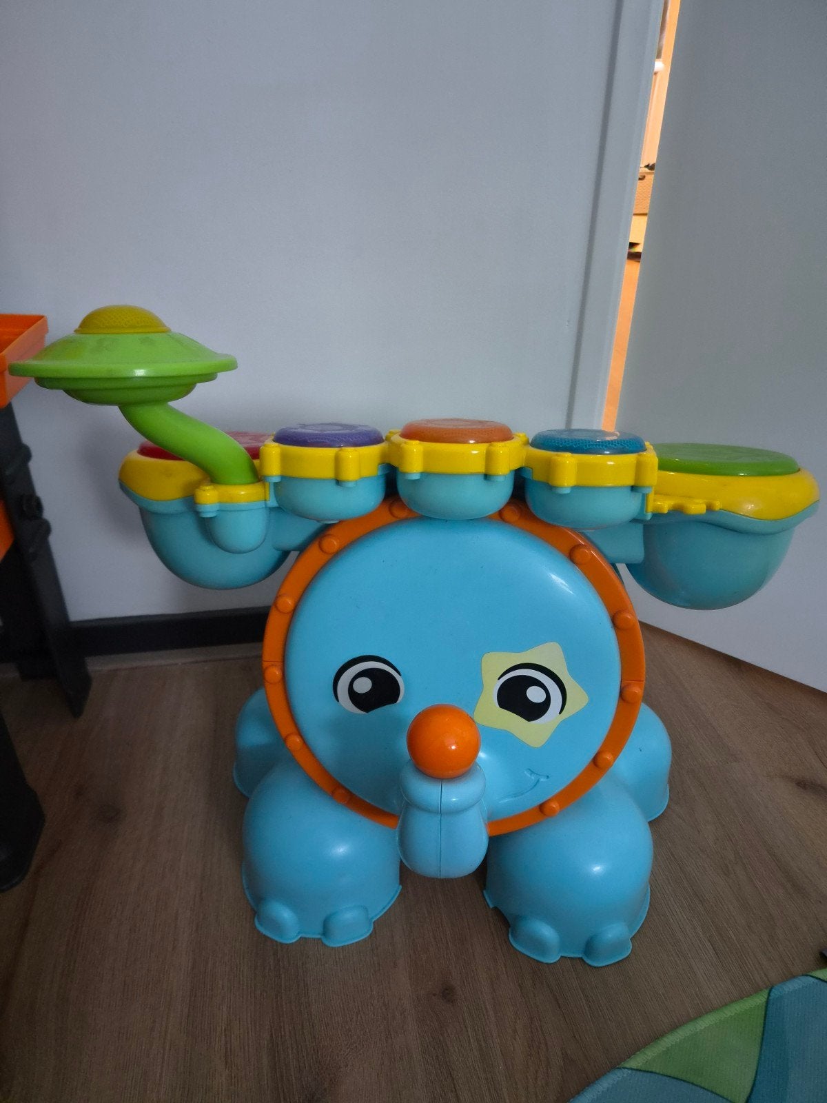 Vrolijke Baby Drumstel met Geluid en Licht, Ophalen of Verzenden, Gebruikt, Overige typen, Met licht