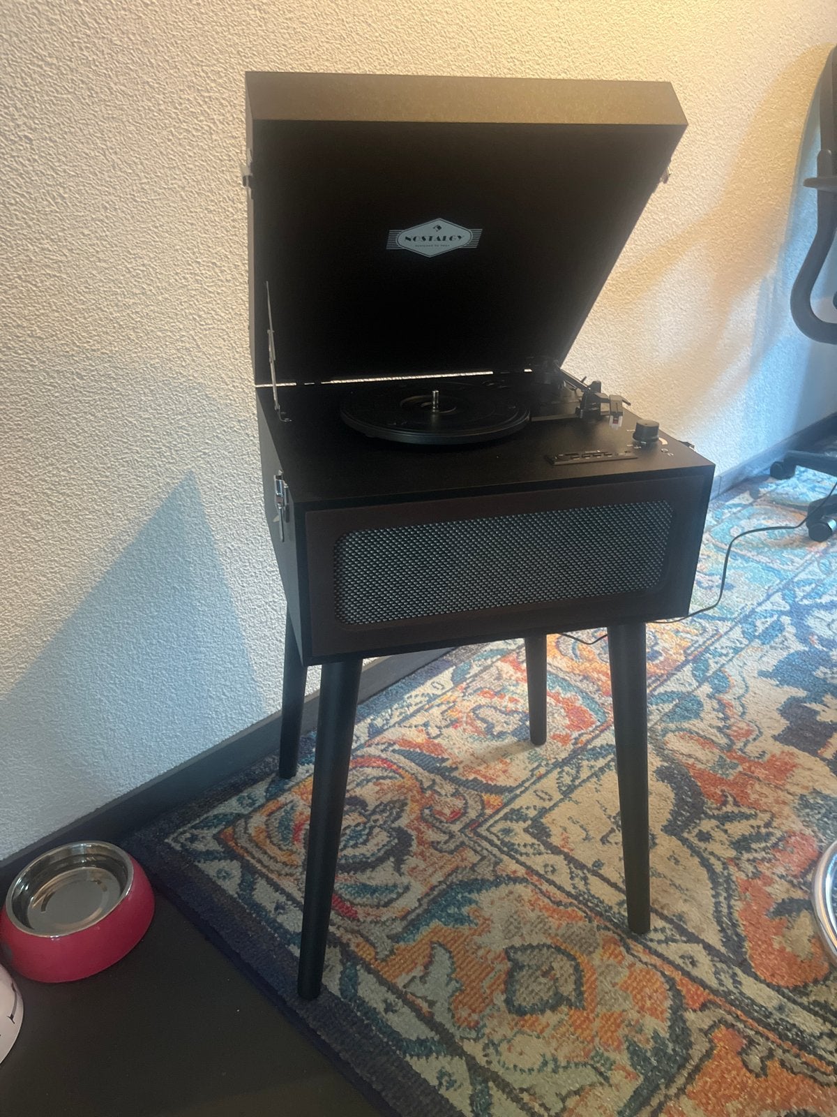 Nostalgie Platenspeler met USB/SD en Bluetooth - Auna Sarah, Gebruikt, USB-aansluiting, Platenspeler, Ophalen