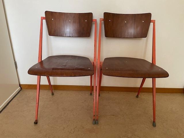 pyramidestoel, Rietveld, Ophalen, Gebruikt, Twee, Midcentury