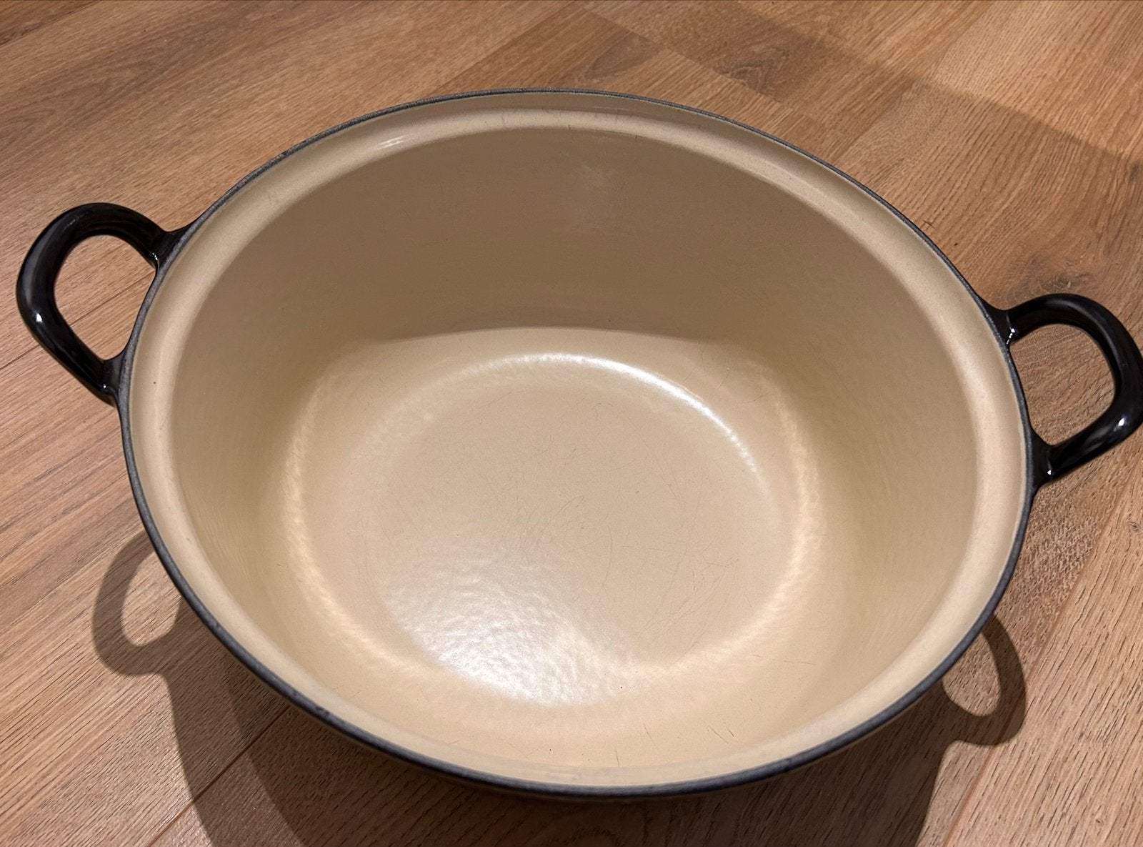 Le Creuset Faitout Stoof-/Braadpan 32 cm Ebbenzwart, Ophalen, Gebruikt, Le Creuset, Braadpan