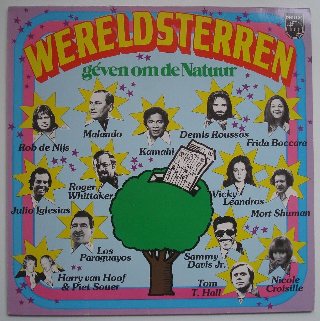 Wereldsterren géven om de Natuur, originele lp uit 1976, Ophalen, LP, Zo goed als nieuw, Pop