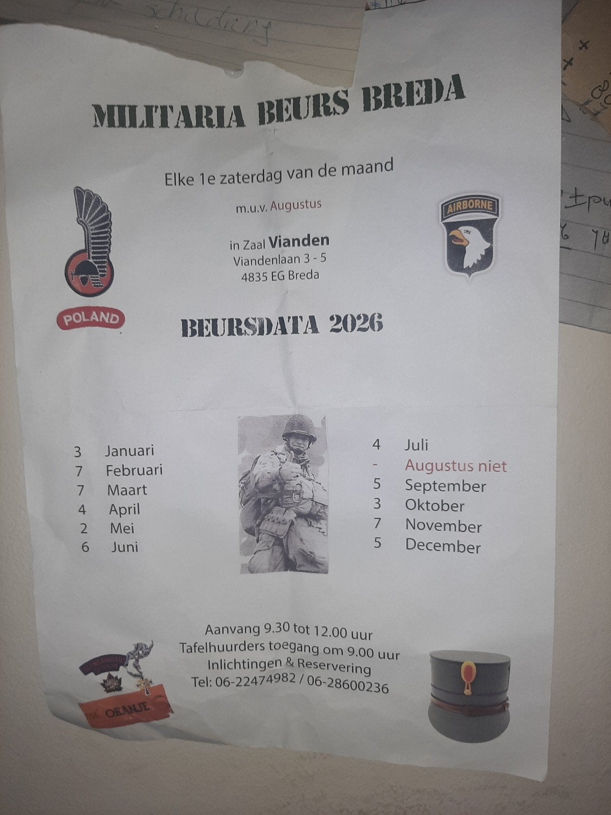 Militaria  beurs ., Ophalen of Verzenden, Nederland
