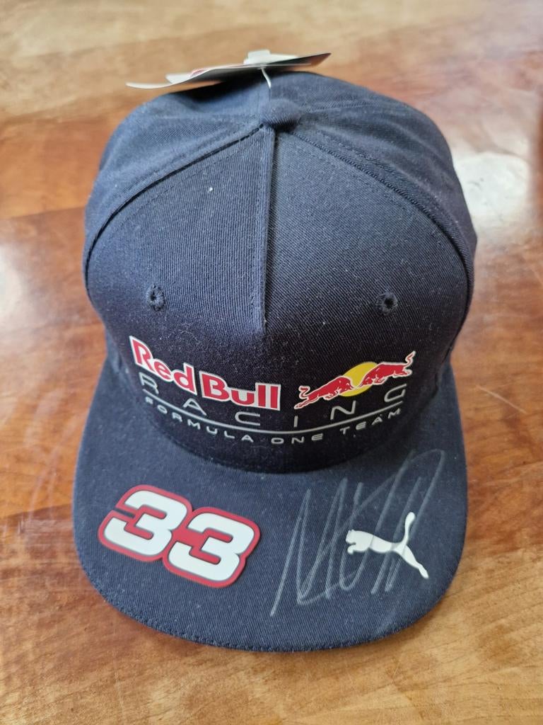 Max Verstappen cap gesigneerd handtekening, Verzamelen, Automerken, Motoren en Formule 1, Ophalen, Zo goed als nieuw, Formule 1