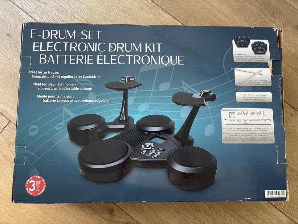 E-Drum-Set Elektronisch Drumstel - mist 1 drumstokje, Ophalen, Gebruikt, Overige merken, Elektronisch