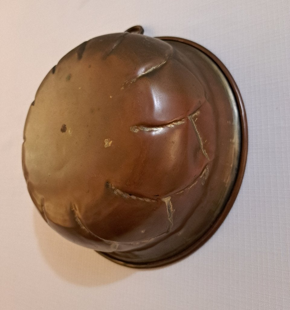 zeldzame vorm antieke rood koper bakvorm puddingvorm vertind, Verzenden
