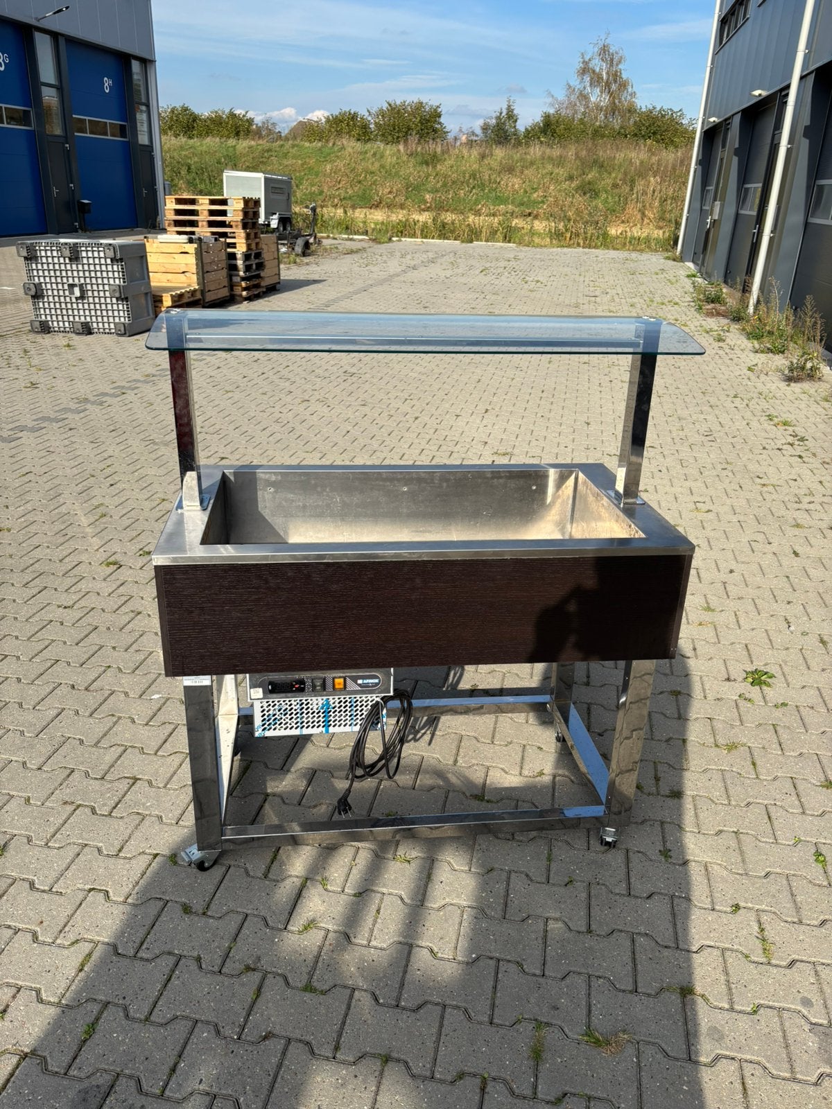 Afinox gekoelde saladebar / verrijdbaar buffet – horeca, Ophalen, Gebruikt