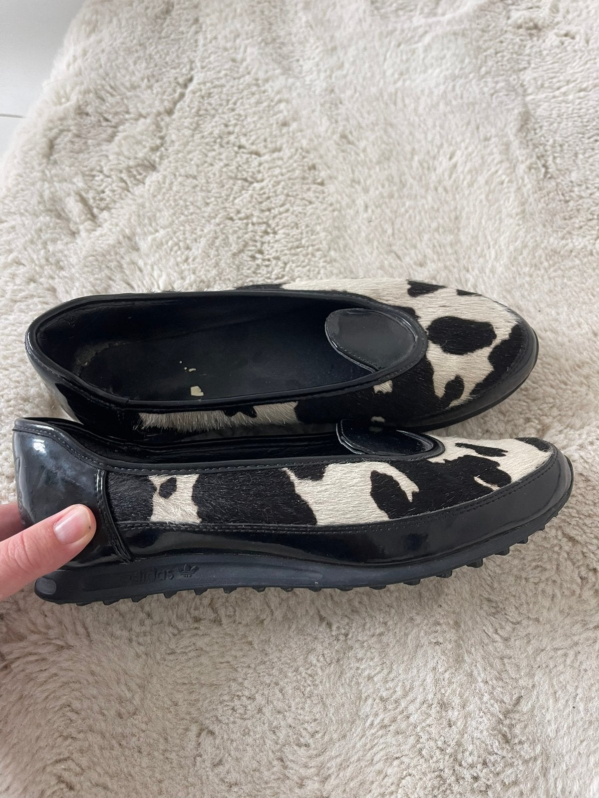 Adidas ballerina ppq koeienprint maat 39 1/3, Ophalen of Verzenden, Zo goed als nieuw, Meisje, Schoentjes