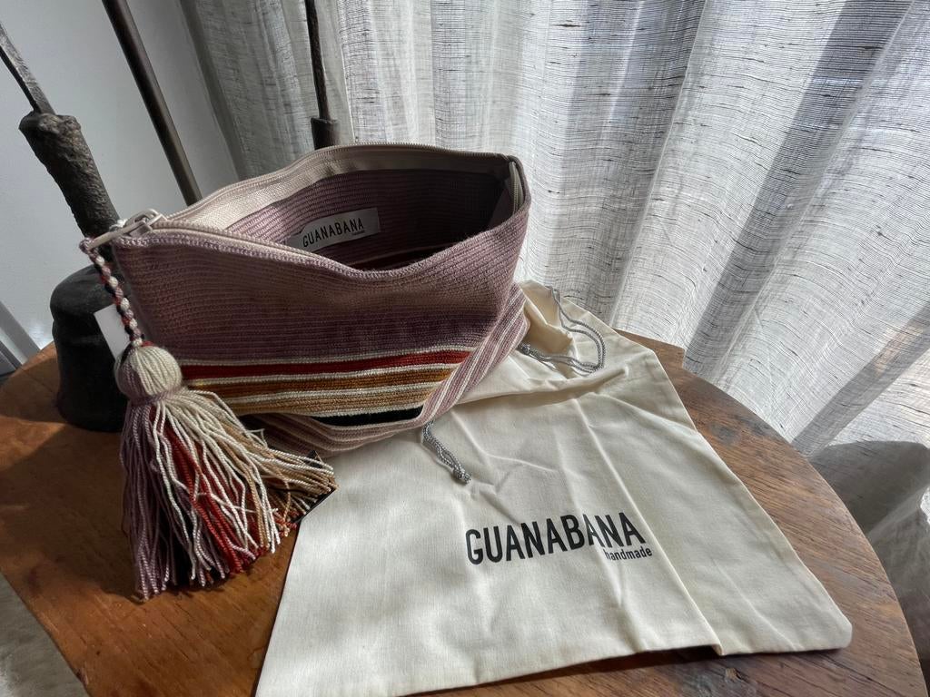 Clutch/etui, Guanabana, gestreept, kleurrijk, Sieraden, Tassen en Uiterlijk, Tassen | Damestassen, Verzenden, Zo goed als nieuw