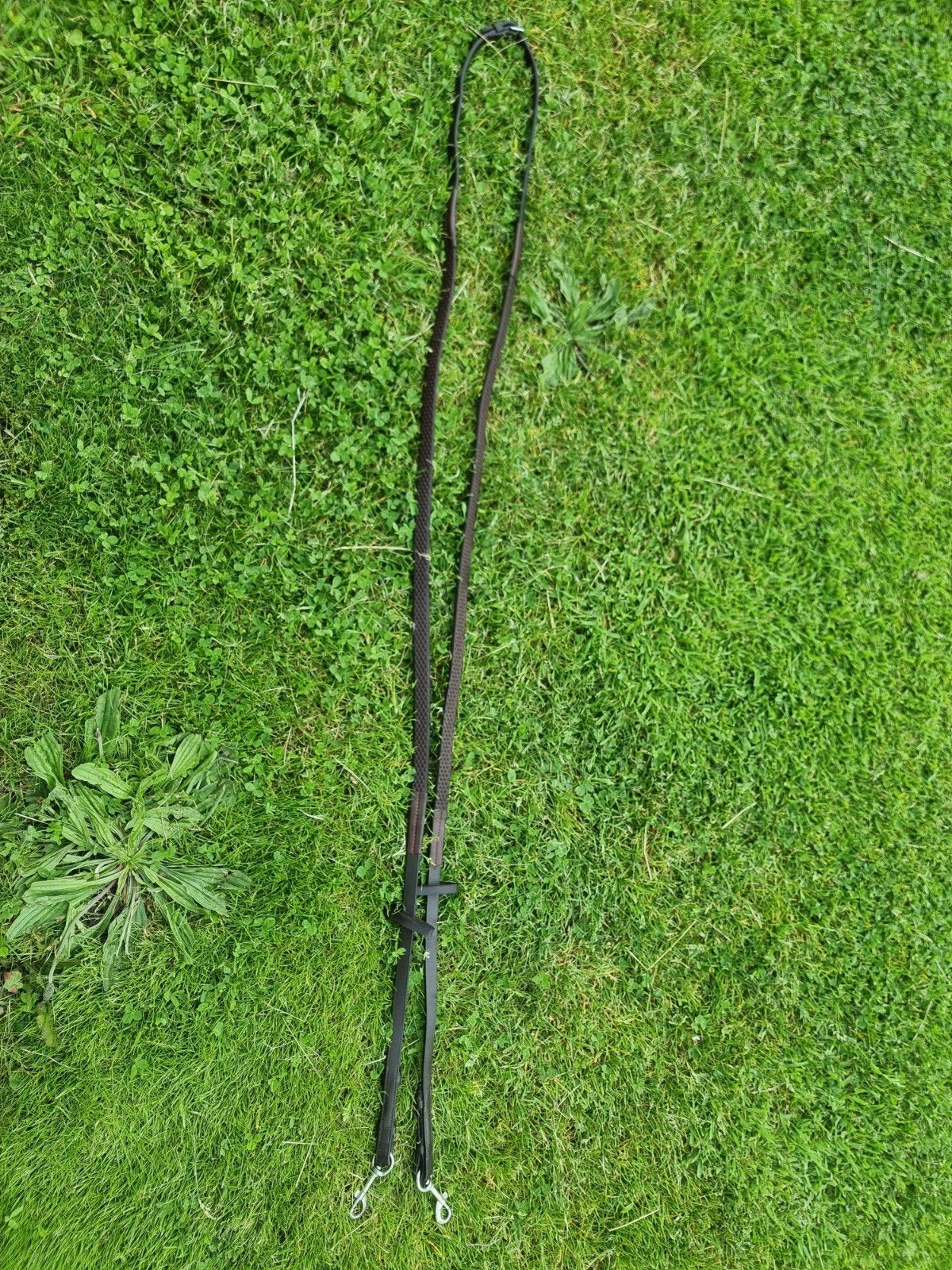 Rambo Micklem Rubber Teugels bruin full, Dieren en Toebehoren, Paarden en Pony's | Hoofdstellen en Tuigage, Ophalen of Verzenden