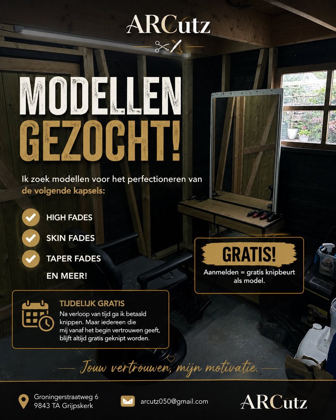 MODELLEN GEZOCHT – GRATIS KNIPBEURT!, Alle leeftijden, Ophalen, Zo goed als nieuw, Natuur