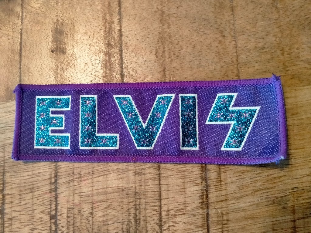 Elvis Presley king of Rock en Roll vintage patch embleem 2, Ophalen of Verzenden, Nieuw, Kleding