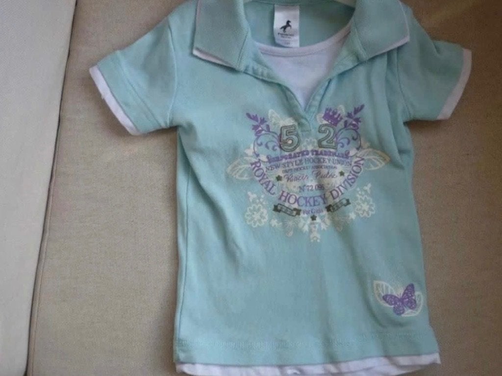 lichtblauw shirt in maat 104 van palomino, Kinderen en Baby's, Kinderkleding | Maat 104, Ophalen, Zo goed als nieuw, Meisje, Shirt of Longsleeve