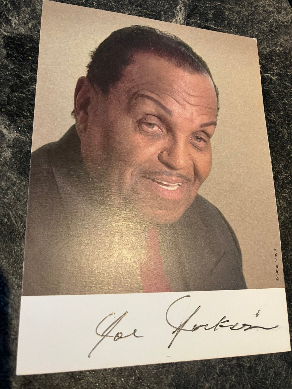 Joseph Jackson – originele handtekening op promotiefoto, Ophalen of Verzenden, Zo goed als nieuw, Gesigneerd