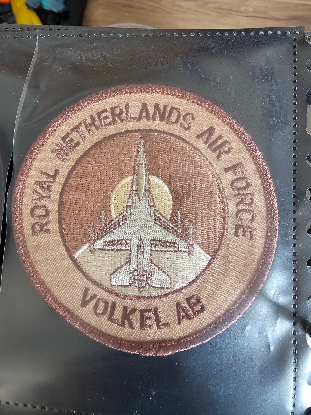 F16 Volkel deser, Ophalen of Verzenden, Zo goed als nieuw, Patch, Badge of Embleem